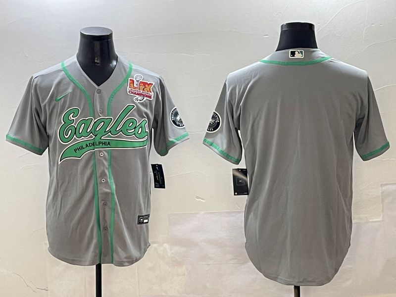 Men Philadelphia Eagles Blank Grey Jointly Name 2025 Nike Limited NFL Jersey style 3->philadelphia eagles->NFL Jersey